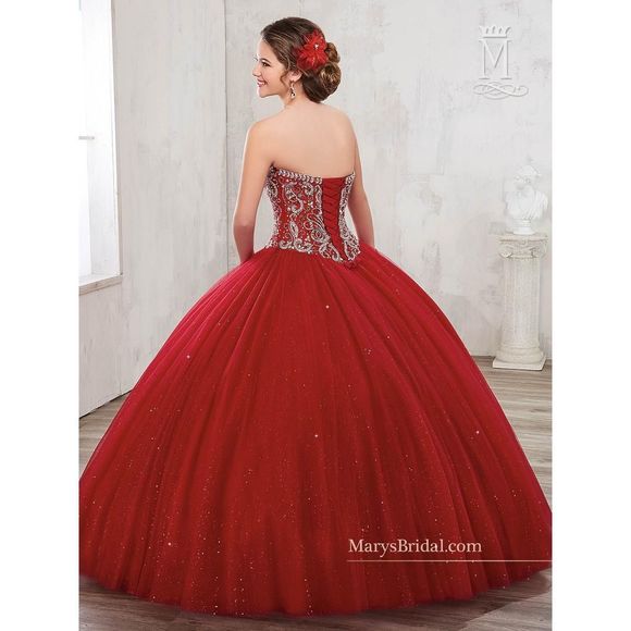 Red Mary's Size 2 Ball gown dress - Picture 2 of 2